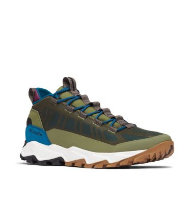 Men's Flow Borough Low Shoe FLOW&trade; BOROUGH LOW | 010 | 7, Hiker Green, Lagoon, 3/4 front