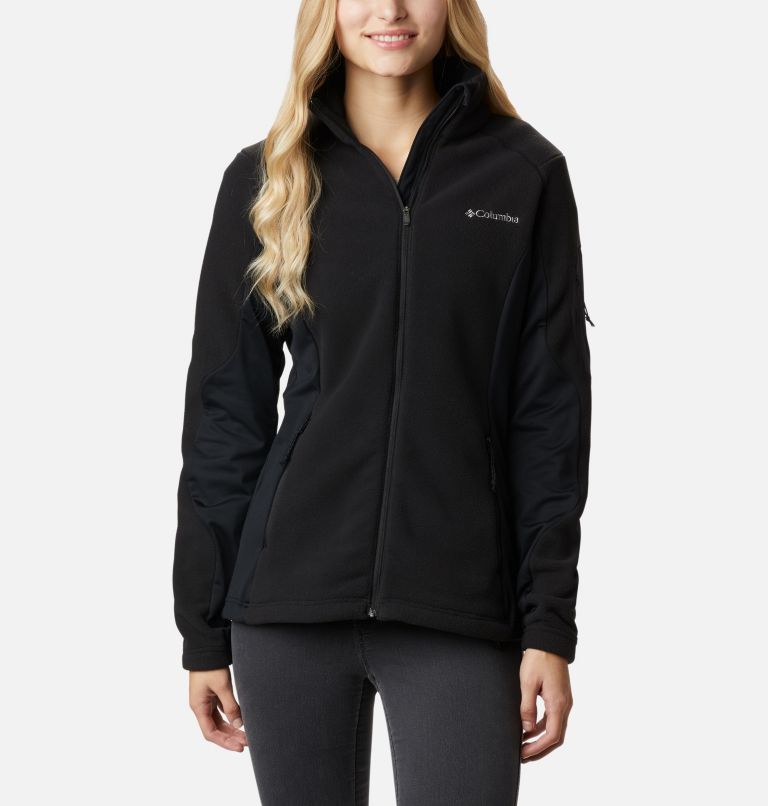 W Polar Powder Fleece FZ | 010 | M, Color: Black, image 1