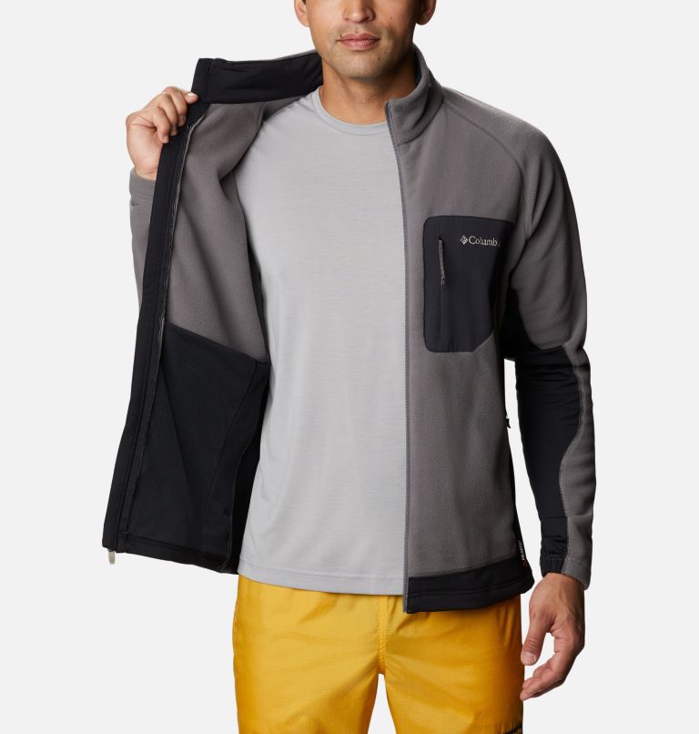 Thumbnail: Men's Polar Powder Fleece , Color: City Grey, Black, image 5