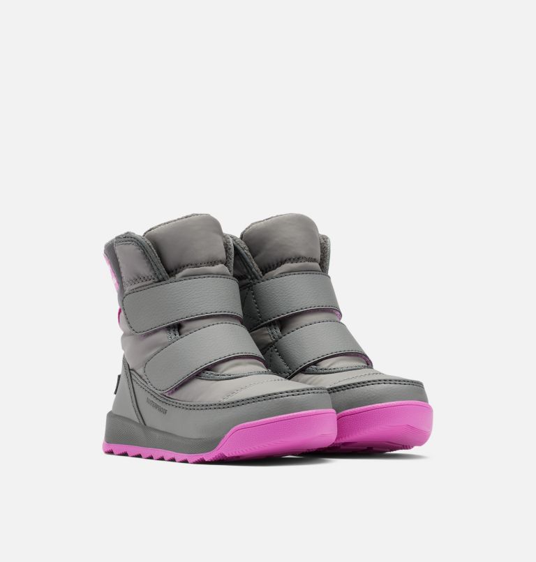 Kids' Whitney II Strap Winter Boot, Color: Quarry, Grill, image 2