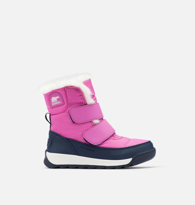 Kids' Whitney II Strap Winter Boot, Color: Bright Lavender, Collegiate Navy, image 1