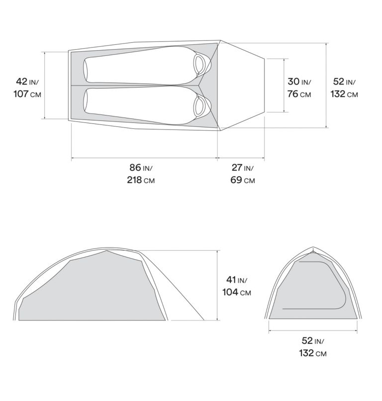 Thumbnail: Nimbus UL 2 Tent, Color: Undyed, image 11
