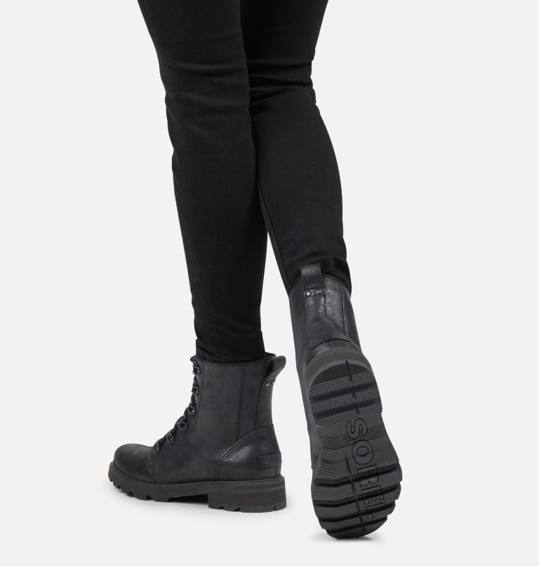sorel lennox shearling lace boot