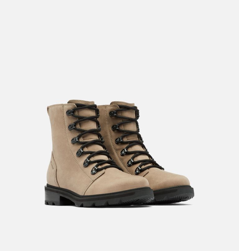 Thumbnail: Women's Lennox Lace Waterproof Boot, Color: Omega Taupe, Black, image 2