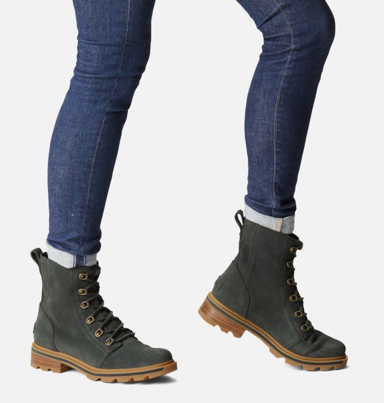sorel lennox lace women's boots black