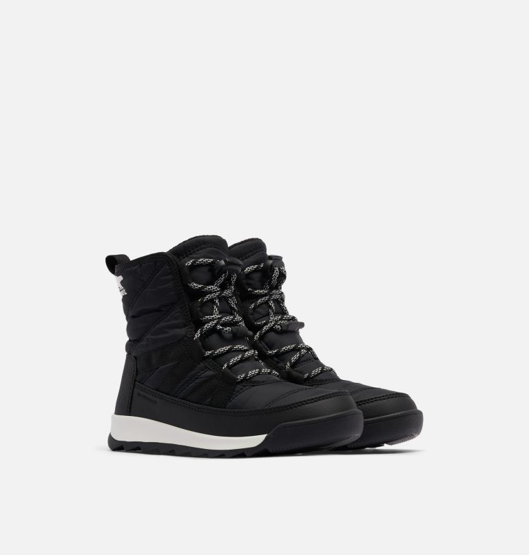 Thumbnail: Youth Whitney II Short Lace Boot, Color: Black, image 2
