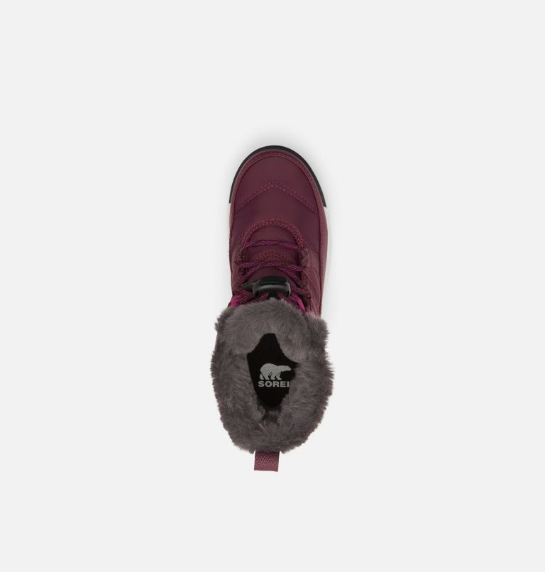Youth Whitney II Short Lace Winter Boot, Color: Epic Plum, image 5