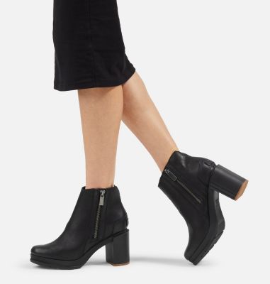 sorel booties black