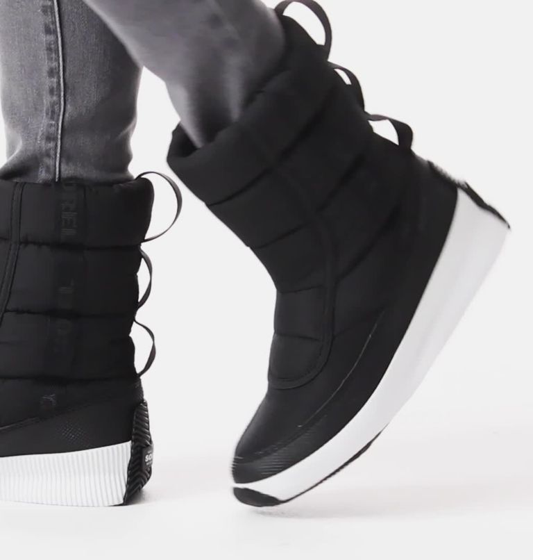 OUT N ABOUT&trade; PUFFY MID | 010 | 9 Women's Out N About&trade; Puffy Mid Boot, Black, video