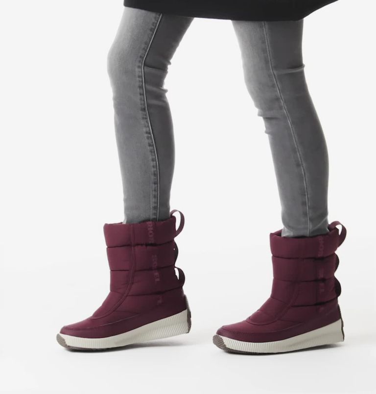 OUT N ABOUT&trade; PUFFY MID | 543 | 9 Women's Out N About&trade; Puffy Mid Boot, Epic Plum, video