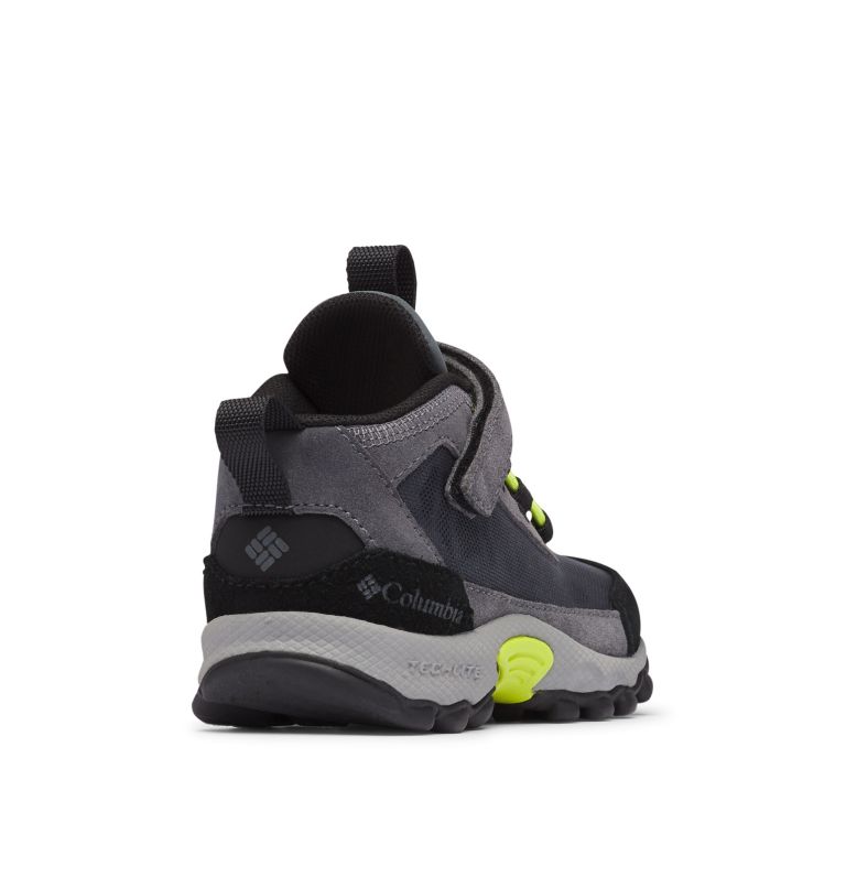 Kids' Flow Borough Shoe, Color: Graphite, Acid Green, image 9
