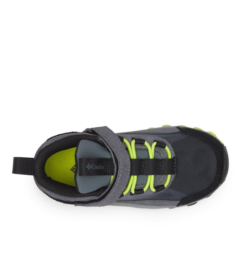 Kids' Flow Borough Shoe, Color: Graphite, Acid Green, image 3