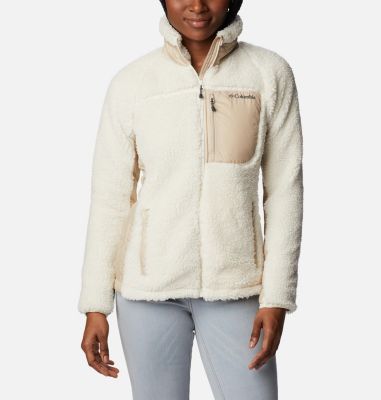 women's sherpa hooded pullover