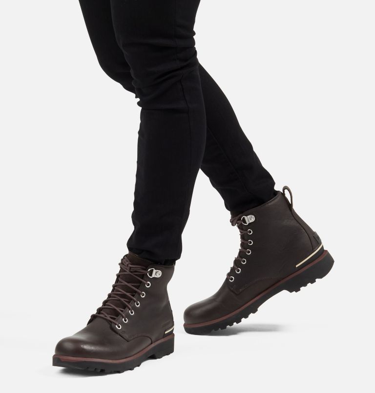 Men's Caribou Six Waterproof Boot, Color: Blackened Brown, image 7