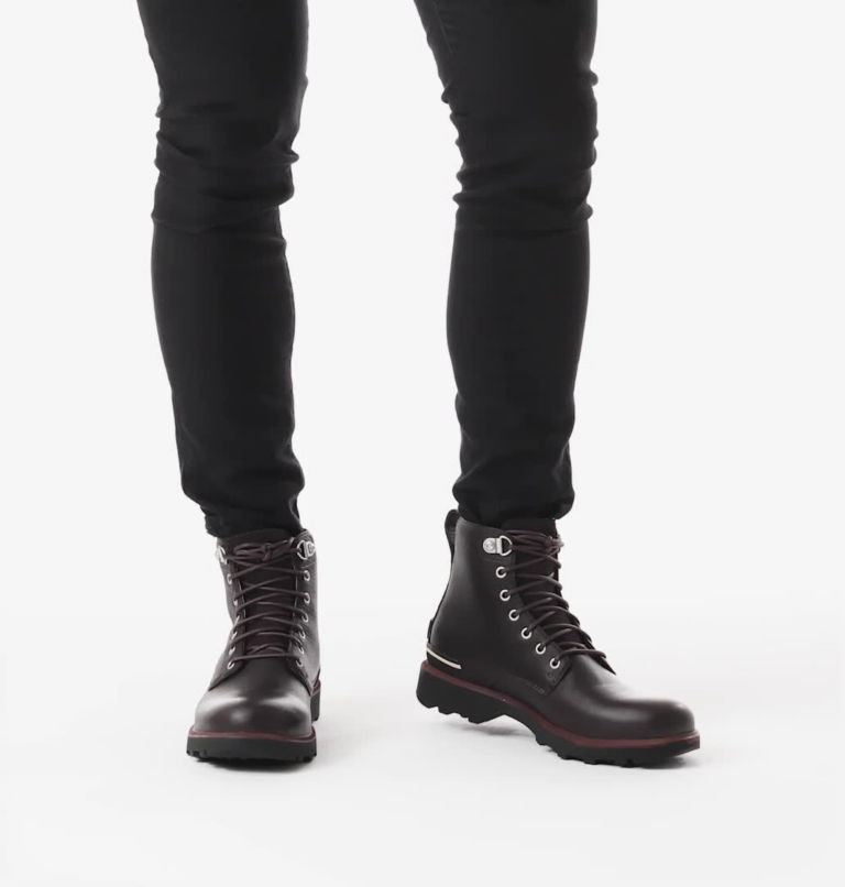 Men's Caribou Six Waterproof Boot, Color: Blackened Brown