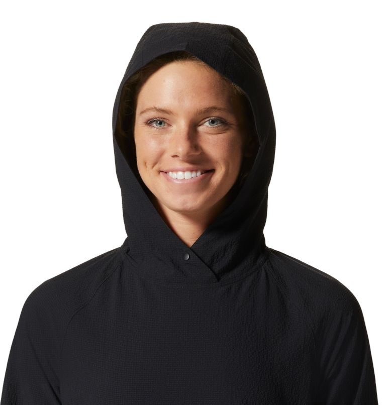 Women's Sunshadow Long Sleeve Hoody, Color: Black, image 4