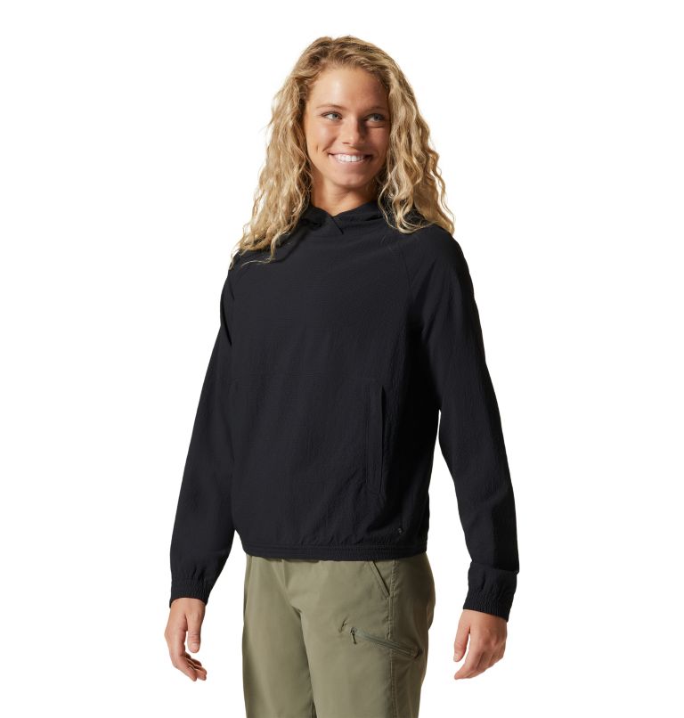 Women's Sunshadow Long Sleeve Hoody, Color: Black, image 5