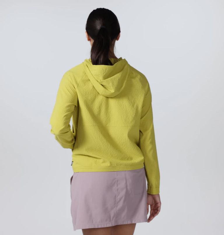 Women's Sunshadow Long Sleeve Hoody, Color: Bright Olive