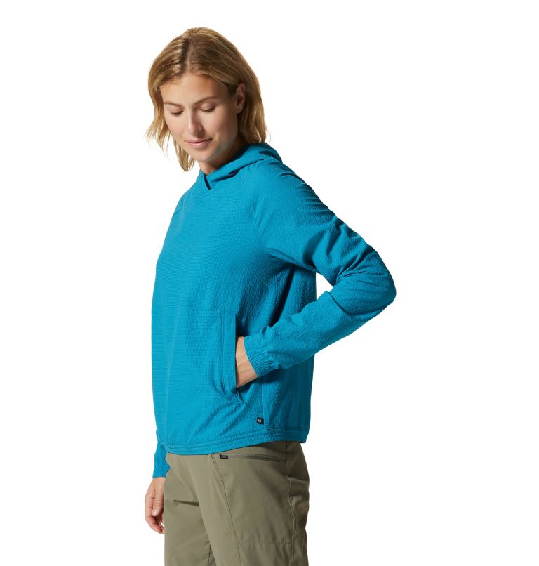 Women's Sunshadow Long Sleeve Hoody, Color: Vinson Blue, image 3