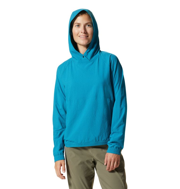 Women's Sunshadow Long Sleeve Hoody, Color: Vinson Blue, image 5