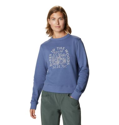 Women's Babes in the Woods&trade; Crew Sweatshirt Babes in the Woods&trade; Crew Sweatshirt | 352 | L, Northern Blue, front