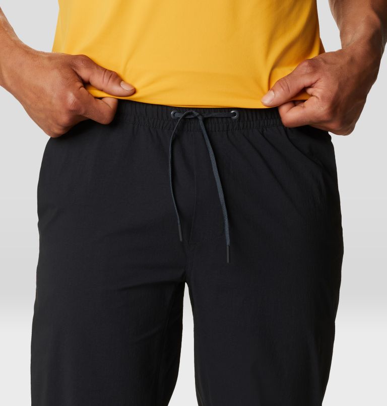 Pantalon à taille élastique Basin Homme, Color: Black