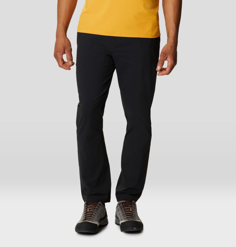 Pantalon à taille élastique Basin Homme, Color: Black, image 1