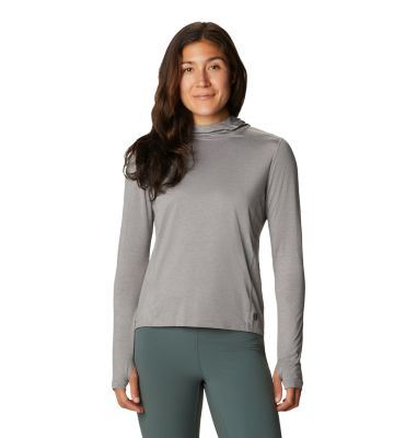Women's Crater Lake&trade; Long Sleeve Active Hoody Crater Lake&trade; LS Active Hoody | 010 | L, Manta Grey Heather, front