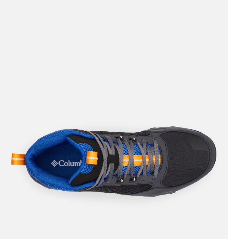 Men's Flow Centre Shoe, Color: Black, Flame Orange