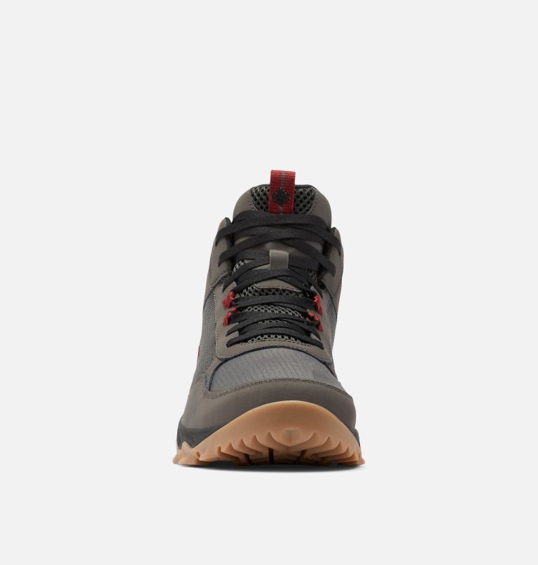 Men's Flow Centre Shoe, Color: Dark Grey, Red Jasper