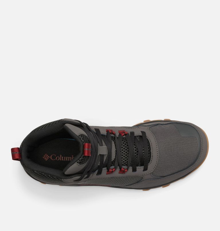 Men's Flow Centre Shoe, Color: Dark Grey, Red Jasper