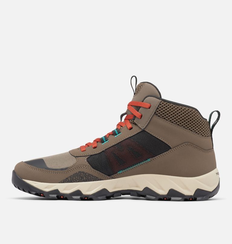 Men's Flow Centre Shoe, Color: Mud, Warp Red, image 5