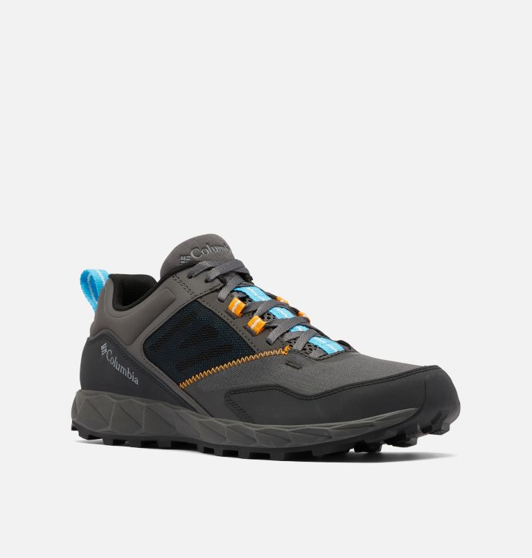 Thumbnail: Men's Flow District Shoe, Color: Dark Grey, Cyan Blue, image 2