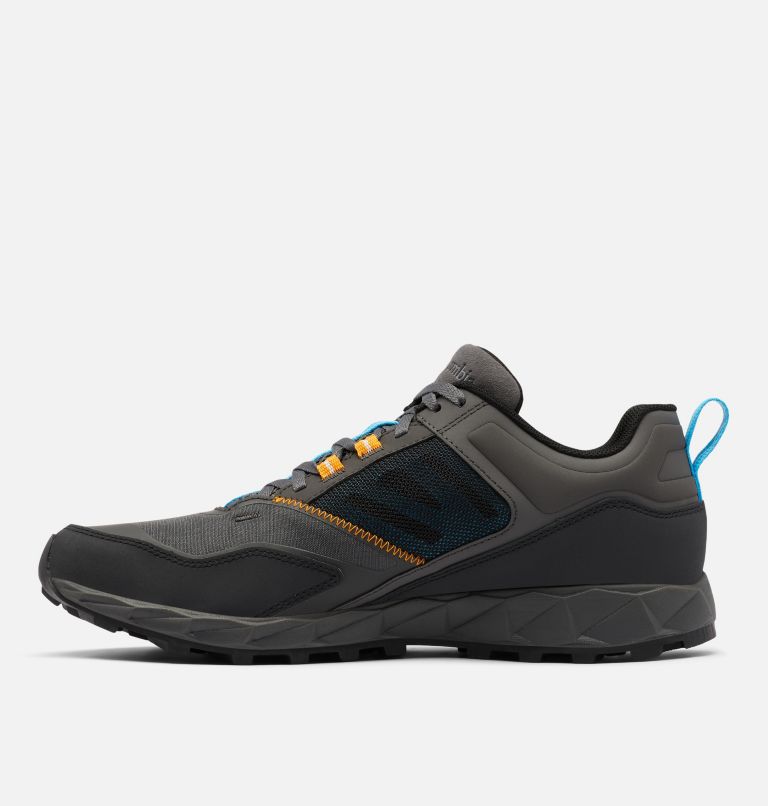 Men's Flow District Shoe, Color: Dark Grey, Cyan Blue, image 5