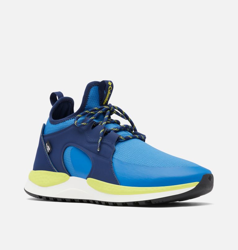 Men’s SH/FT Aurora Outdry Walking Shoe, Color: Bright Indigo, Chartreuse, image 2