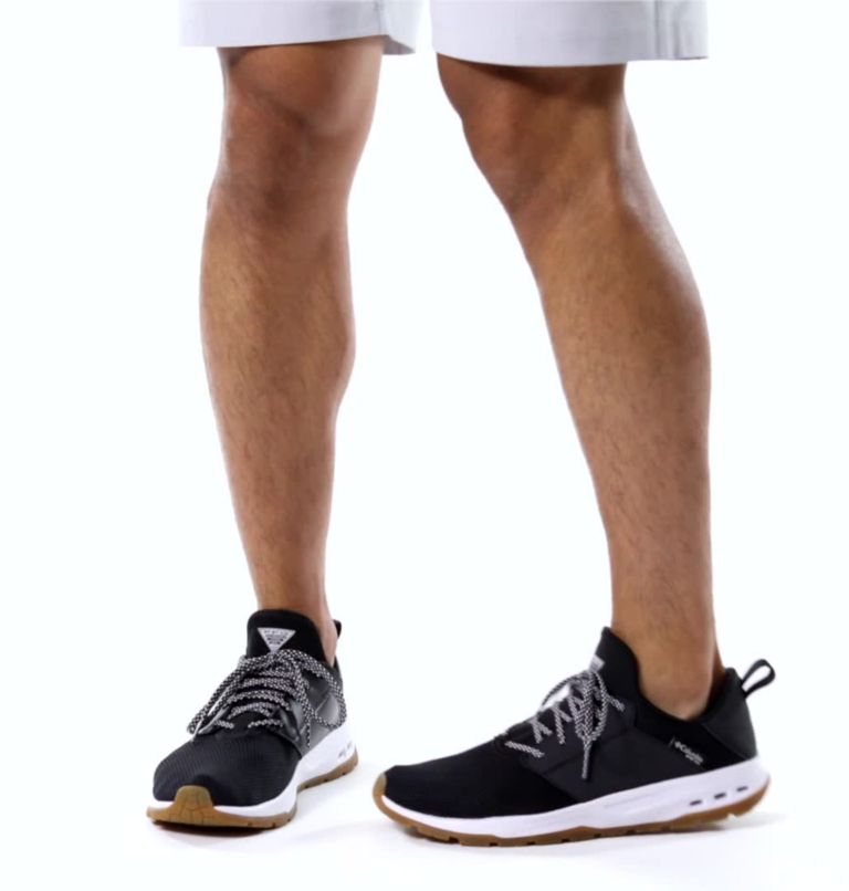 Thumbnail: Men's PFG Tamiami Shoe, Color: Black, White, image 2
