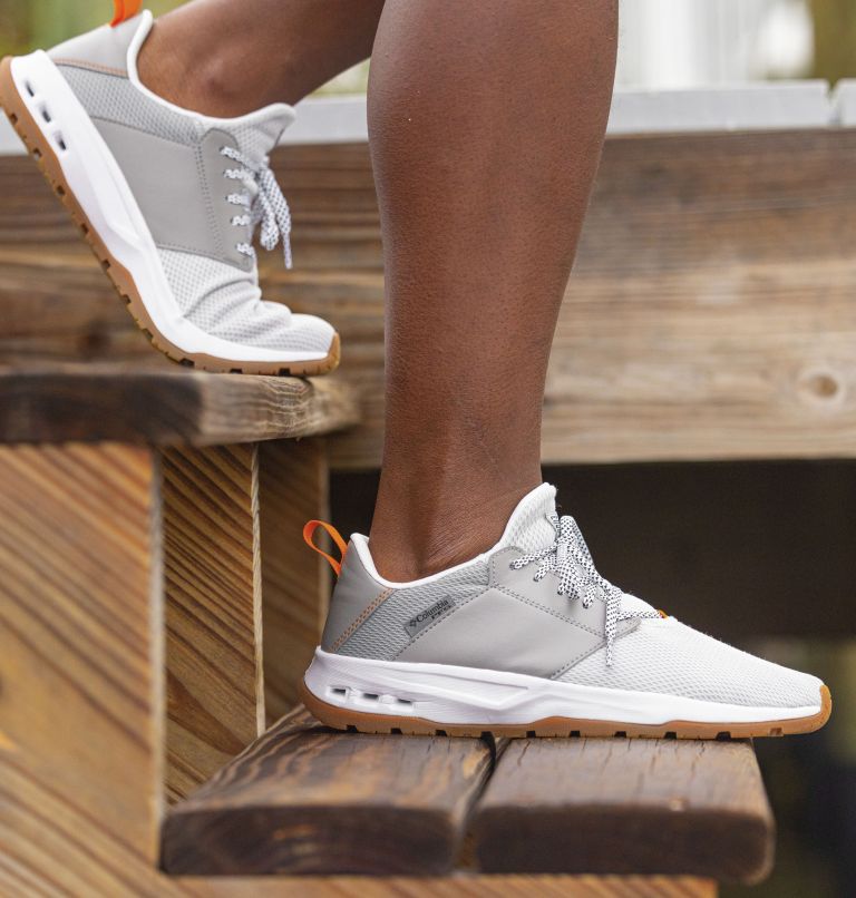 Thumbnail: Men's PFG Tamiami Shoe, Color: Slate Grey, Light Orange, image 11