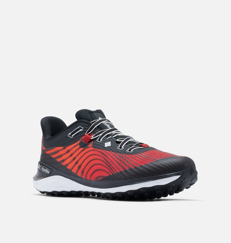 Chaussure de course sur sentier Columbia Escape Ascent pour homme, Color: Black, Bright Red, image 2