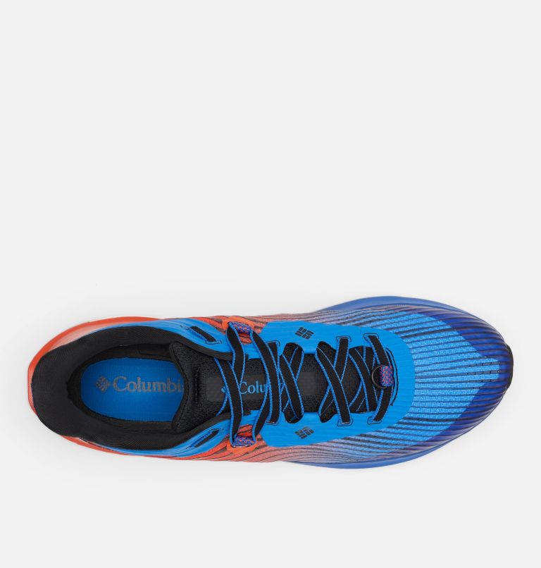 Men’s Escape Ascent Trail Running Shoe, Color: Bright Indigo, Autumn Orange, image 3