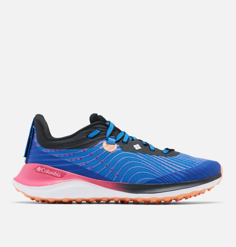 Women’s Escape Ascent Trail Running Shoe, Color: Super Blue, Cactus Pink, image 1