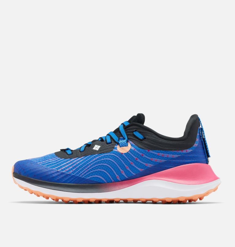 Women’s Escape Ascent Trail Running Shoe, Color: Super Blue, Cactus Pink, image 5