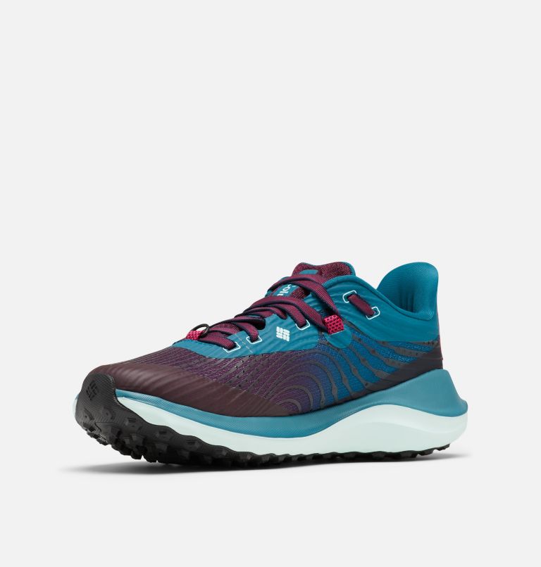 Women’s Escape Ascent Trail Running Shoe, Color: Marionberry, Deep Water, image 6