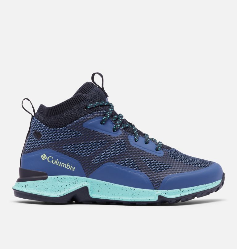 Women's Vitesse Mid OutDry Shoe, Color: Night Tide, Lime Glow, image 1