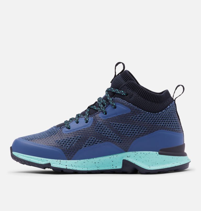 Women's Vitesse Mid OutDry Shoe, Color: Night Tide, Lime Glow, image 5