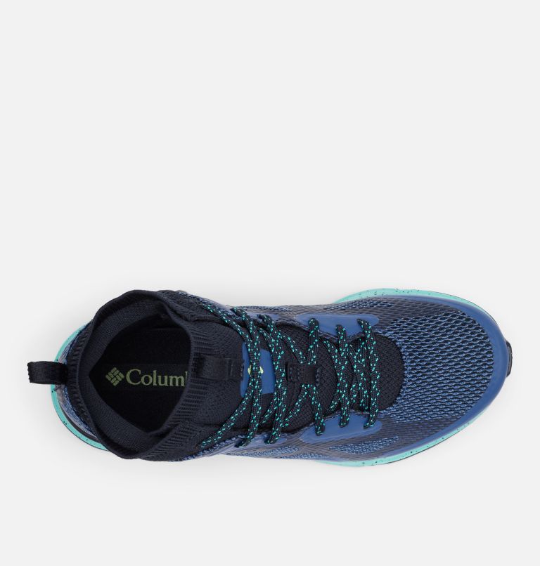 Women's Vitesse Mid OutDry Shoe, Color: Night Tide, Lime Glow, image 3
