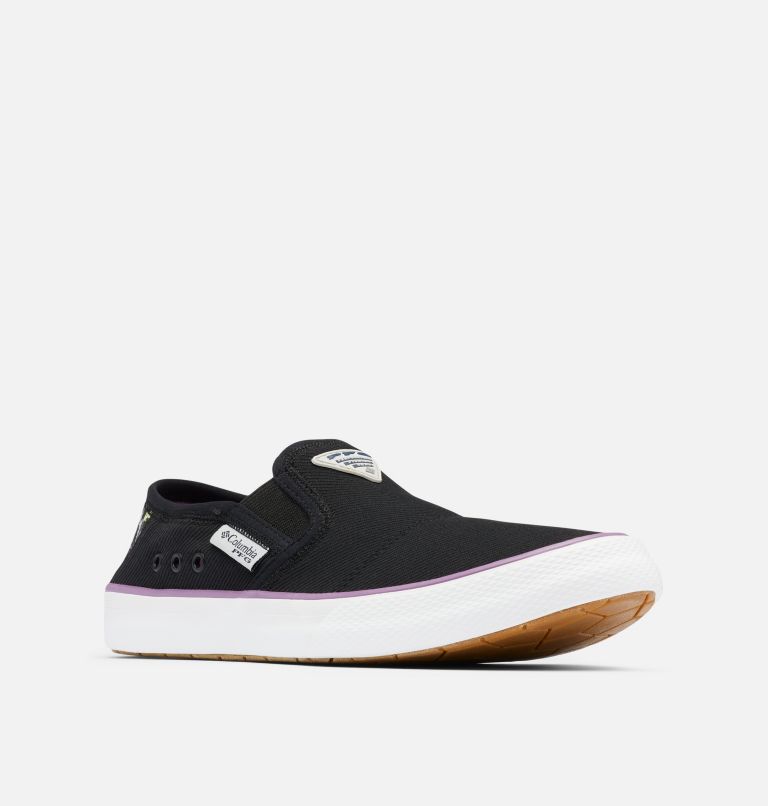 Women's PFG Slack Water Slip Shoe, Color: Black, Dark Lavender, image 2