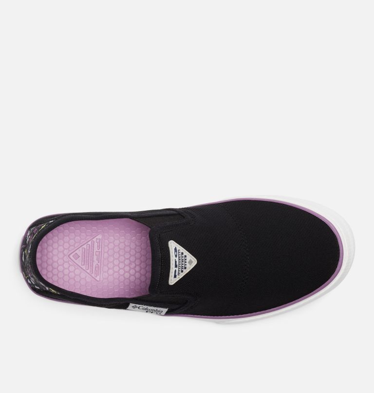 Thumbnail: Women's PFG Slack Water Slip Shoe, Color: Black, Dark Lavender, image 3