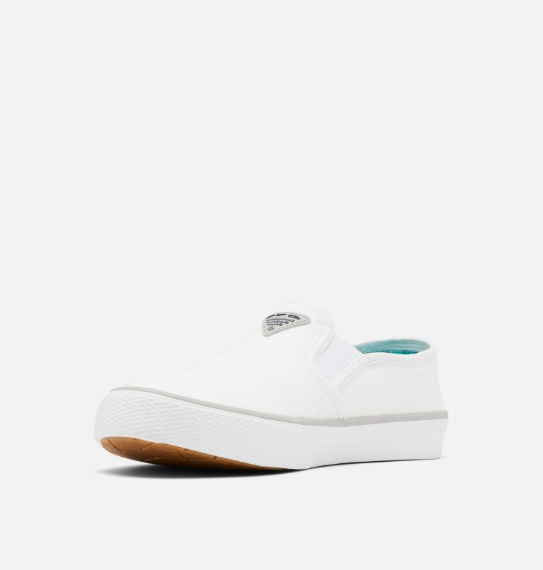 Women's PFG Slack Water Slip Shoe, Color: White, Slate Grey