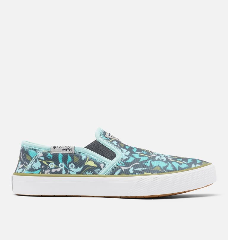 Women's PFG Slack Water Slip Shoe, Color: Gulf Stream, Cool Moss, image 1