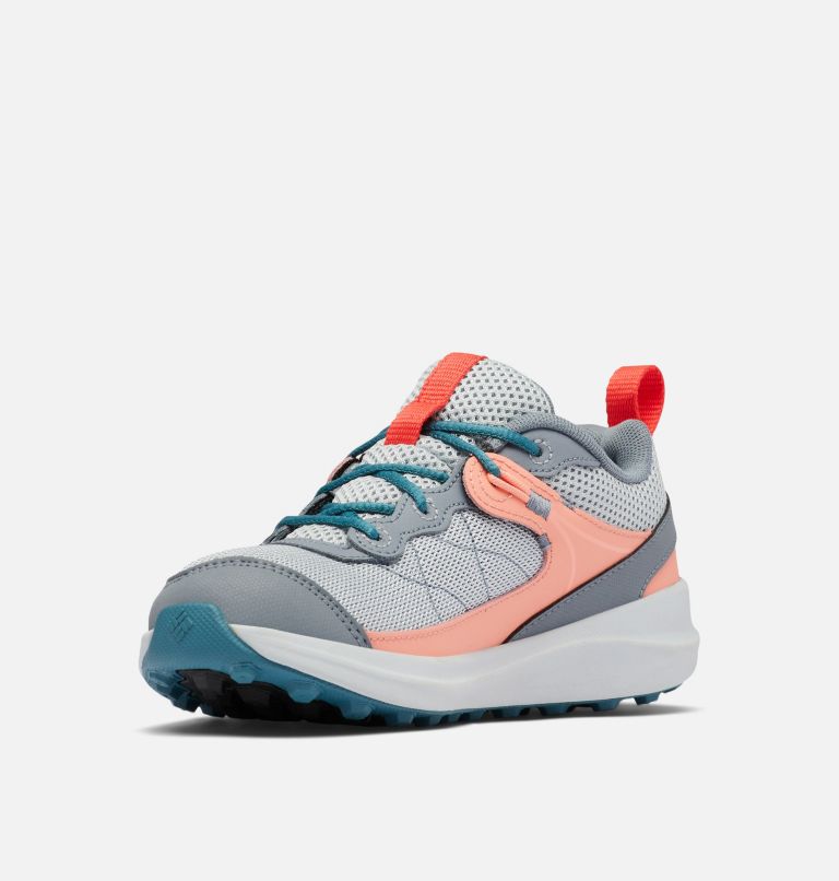 Thumbnail: Youth Trailstorm Walking Shoe, Color: Cirrus Grey, Red Hibiscus, image 6